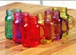 Colorful Glass Mason Jar