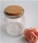 750ml Pudding glass jar with Cork