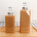 Rectangle Square Shape Juice Bottle